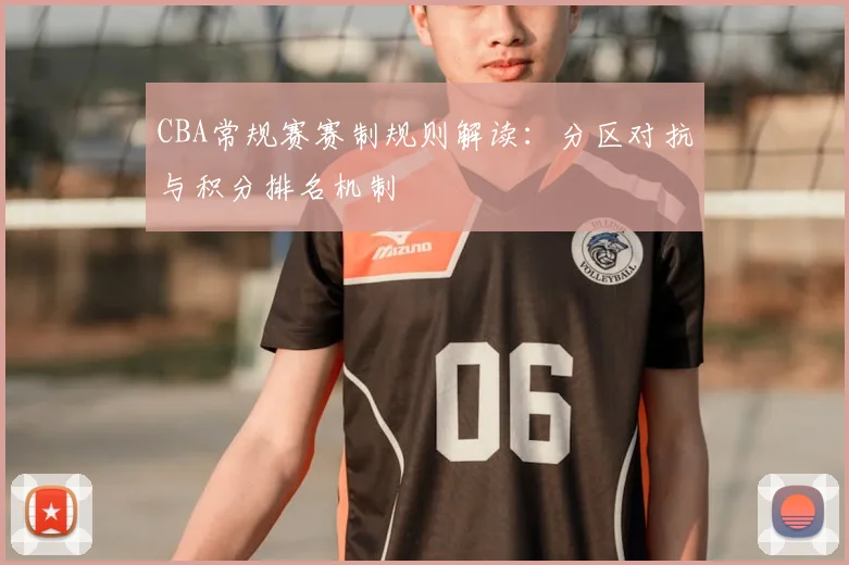 CBA常规赛赛制规则解读：分区对抗与积分排名机制
